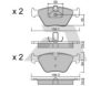 AISIN BPBM-1002 Brake Pad Set, disc brake